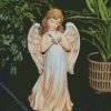 Angel Holding Dove Deco Diamond Painting