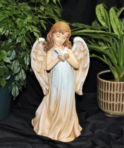 Angel Holding Dove Deco Diamond Painting