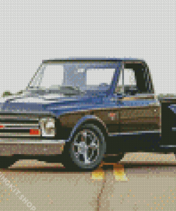 Black Trucks 1967 Chevy Stepside Diamond Painting