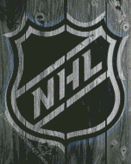 Black And White NHL Logo Diamond Painting