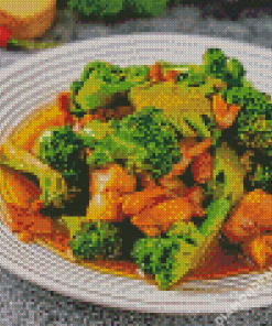 Broccoli Dish Diamond Painting