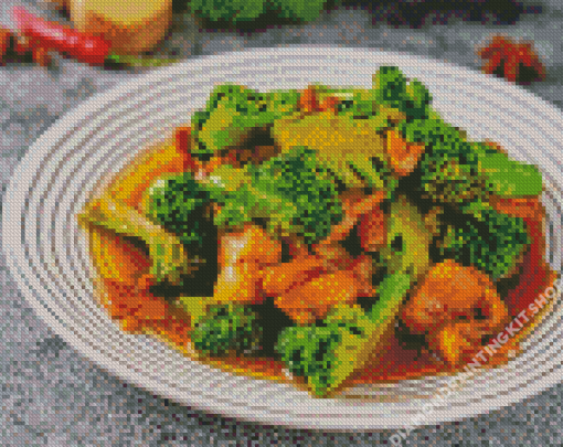 Broccoli Dish Diamond Painting