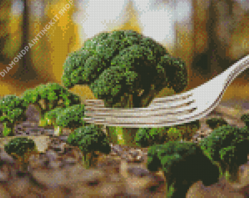 Broccoli Vegetable Diamond Painting