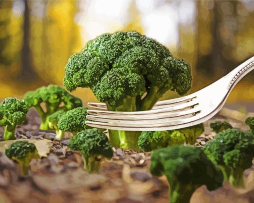 Broccoli Vegetable Diamond Painting