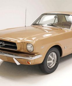 Brown 64 Ford Mustang Car Diamond Painting