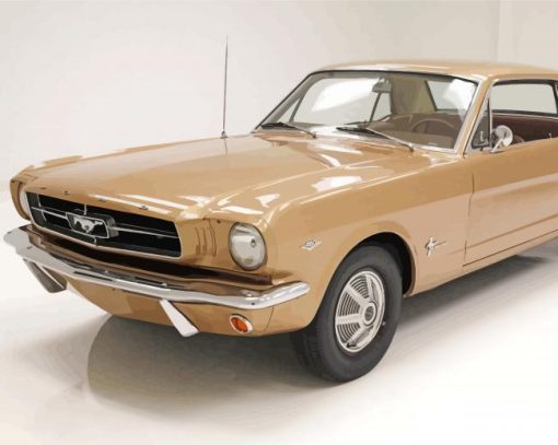 Brown 64 Ford Mustang Car Diamond Painting