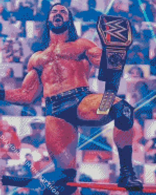 Drew Mcintyre Wwe Champion Diamond Painting