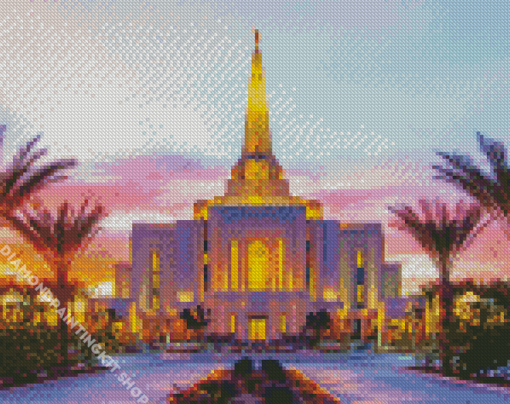 Gilbert Arizona Temple Diamond Painting