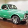 Green Truck 1967 Chevy Stepside Diamond Painting