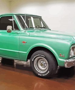 Green Truck 1967 Chevy Stepside Diamond Painting