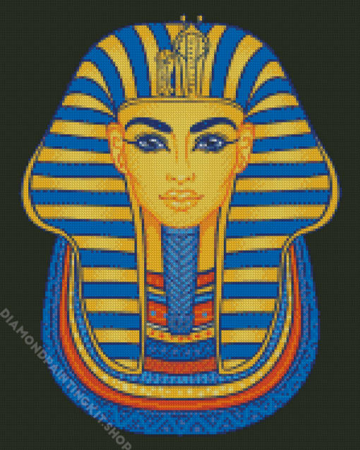 Colorful King Tutankhamun Diamond Painting