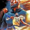 Lebron James Lakers Diamond Painting