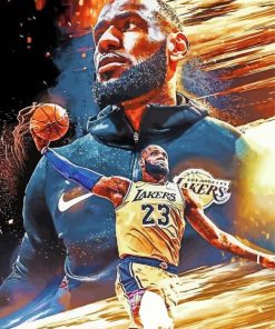 Lebron James Lakers Diamond Painting