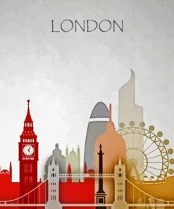 London Skyline Poster Diamond Painting