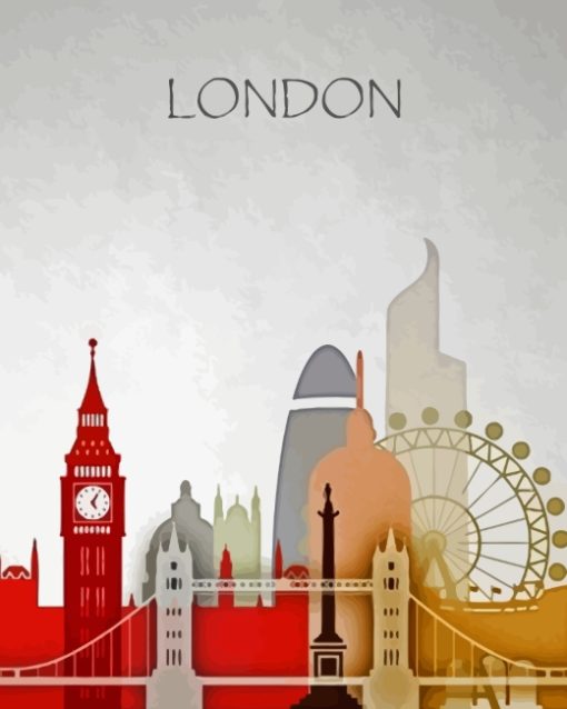 London Skyline Poster Diamond Painting