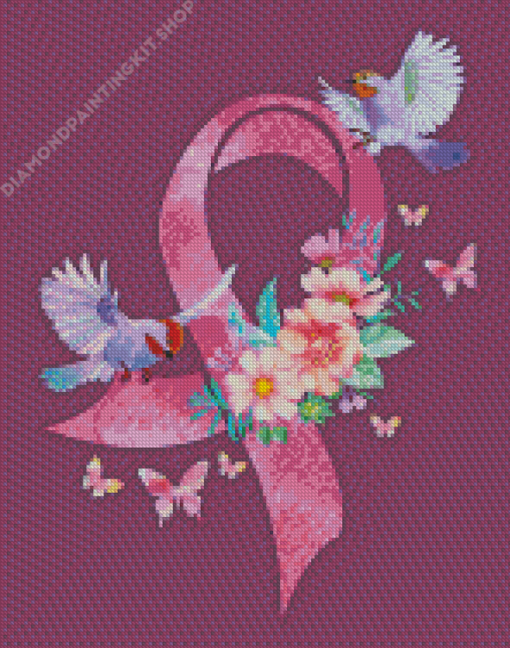 Pink Ribbon Diamond Painting