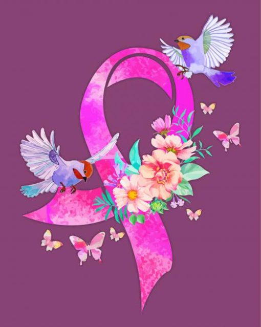 Pink Ribbon Diamond Painting