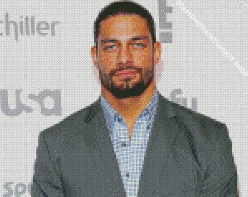 The American Wrestler Roman Reigns Diamond Painting