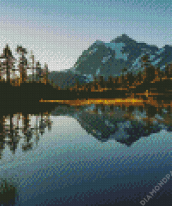 Mt Baker Sunrise Diamond Painting