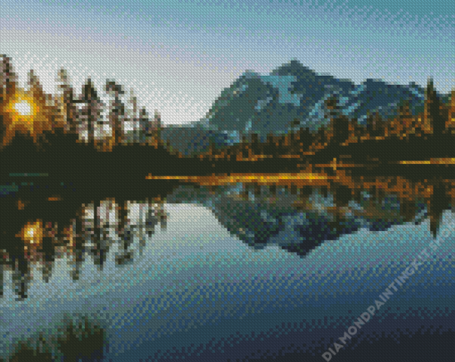 Mt Baker Sunrise Diamond Painting