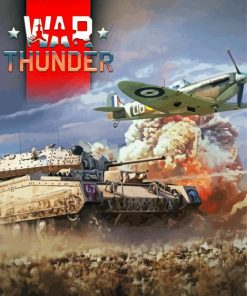 War Thunder Tank And Aircraft Diamond Painting