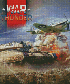 War Thunder Tank And Aircraft Diamond Painting