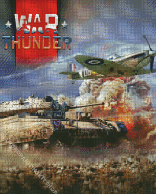 War Thunder Tank And Aircraft Diamond Painting