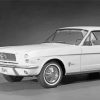 White Classic 64 Ford Mustang Diamond Painting