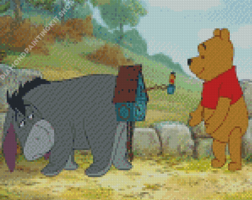 Winnie The Pooh And Eeyore Diamond Painting