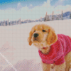 Winter Dog Diamond Painting