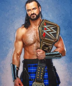 Wwe Champion Drew Mcintyre Diamond Painting