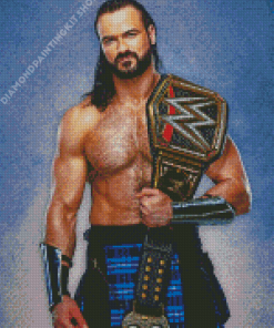 Wwe Champion Drew Mcintyre Diamond Painting