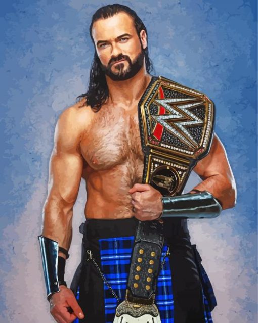 Wwe Champion Drew Mcintyre Diamond Painting