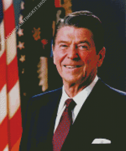 40th US President Ronald Reagan Diamond Painting