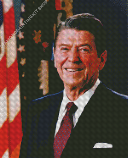 40th US President Ronald Reagan Diamond Painting