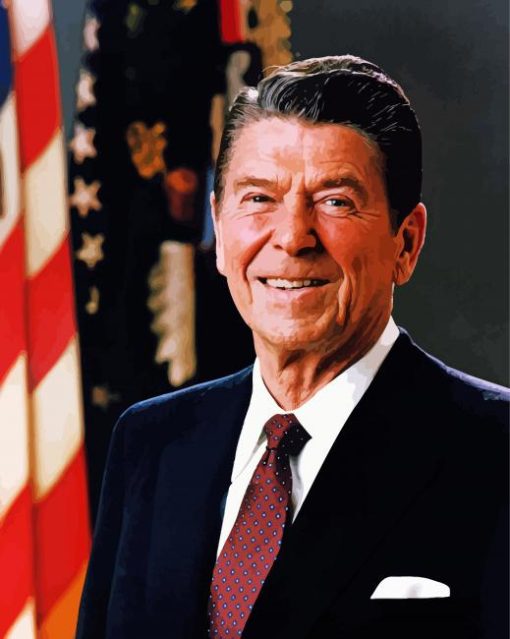 40th US President Ronald Reagan Diamond Painting