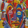 Abstract African Faces Diamond Painting