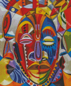 Abstract African Faces Diamond Painting