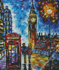 Abstract London Couple Diamond Painting