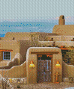 Adobe House Diamond Painting