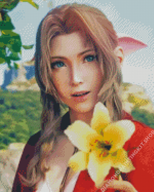 Aerith Gainsborough Character Diamond PaintingCharacter Diamond Painting