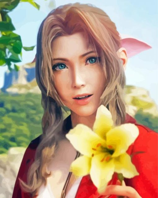 Aerith Gainsborough Character Diamond Painting