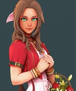 Aerith Gainsborough Final Fantasy Diamond Painting