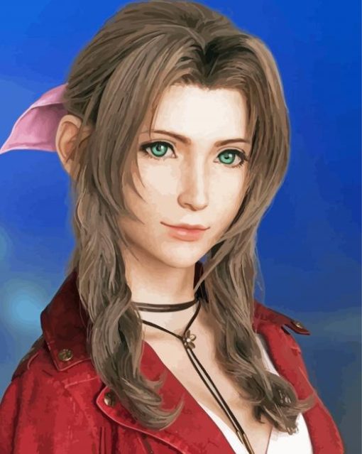 Aerith Gainsborough Video Game Character Diamond Painting