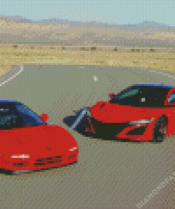 Red Jdm Cars Diamond Painting