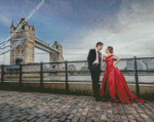 London Couple Diamond Painting