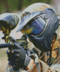 Aesthetic Paintball Player Diamond Painting