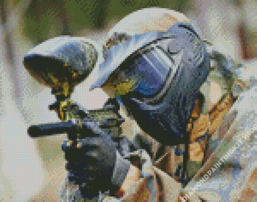 Aesthetic Paintball Player Diamond Painting