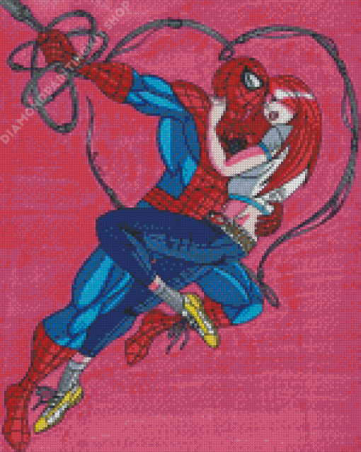 Aesthetic Spider Man And Mary Jane Diamond Painting