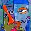 African Abstract People Faces Diamond Painting